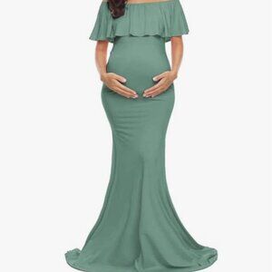 Sage Green Maternity Dress